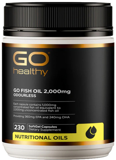 고헬씨 고 피시 오일 2000mg 컴팩트 소프트 젤, 378g, 1개