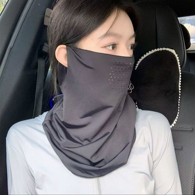 데오젠 골프마스크 자전거 자외선 차단 다기능 여름 사계절 쿨 넥워머 마스크 멀티스카프 3개, 핑크