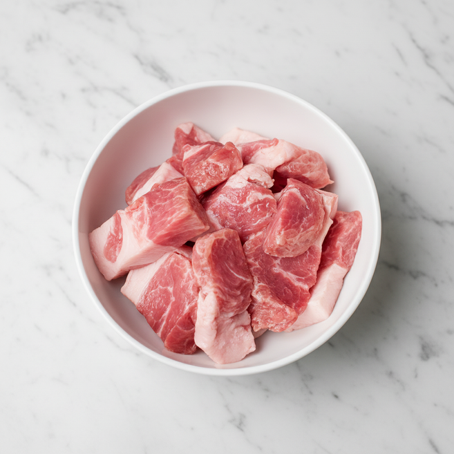 행복한돈 국내산 냉장 돼지고기 한돈 500g, 1개, 4-3 앞다리살 찌개용 500g