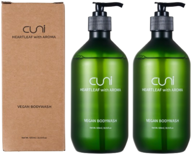 CUNI 쿠니 어성초 바디워시, 2개, 500ml
