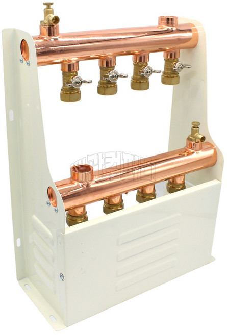 보일러분배기 가스용 20A 온수 동 분배기 난방 완카바, 1개