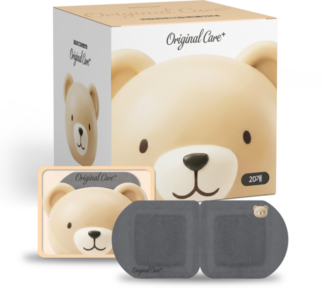 곰도리 케어 플러스 스팀 온열안대 무향, 20개입, 1세트