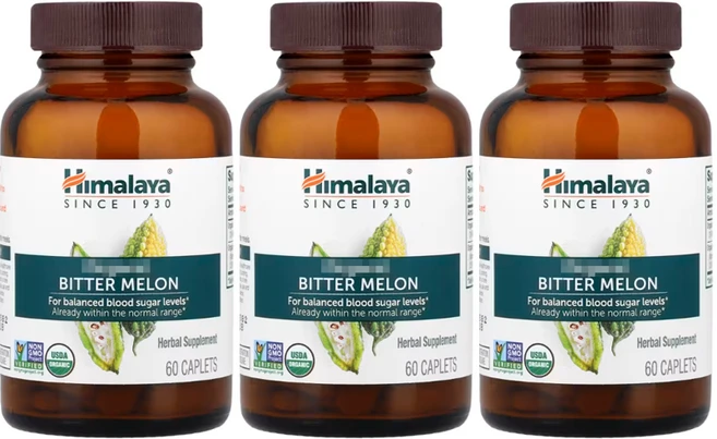 Himalaya 오가닉 비터 멜론 여주 추출 410mg Organic Bitter Melon 60정, 3개 - 쿠팡