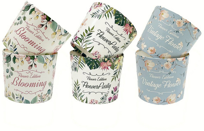 10.13온스/92파이겸용 플라워에디션 에어홀더 200개/500개, VintigeFlower, 1개, 200개입