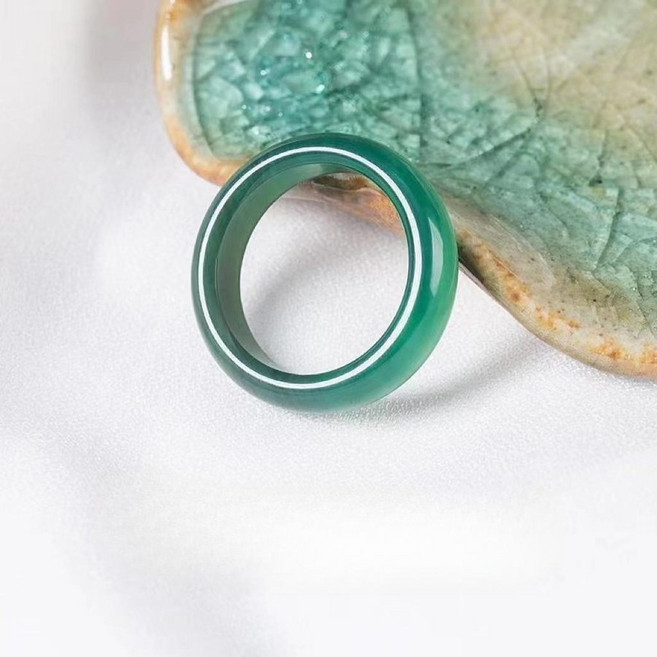 옥반지 옥 천연 비취 한복 반지 가락지 장신구