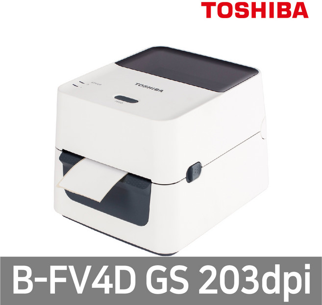TOSHIBA 도시바 B-FV4D GS 203dpi 감열 바코드 라벨 프린터, 1개, B-FV4D GS USB/