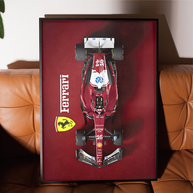 포스터월드 F1 인테리어 자동차 포스터 아이방꾸미기 빈티지 액자 감성 거실 현관 그림 01, A2 사이즈(420x594mm), A2포스터만 구매