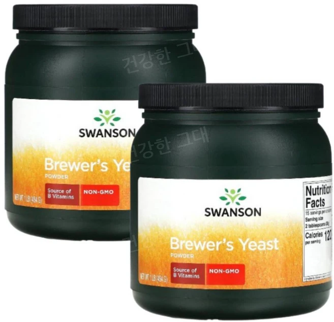 스완슨 브루어스이스트 맥주효모 가루 파우더 454g 2개 BrewersYeast, 2팩 - 쿠팡