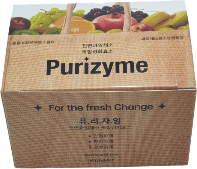 배변활성 종합소화분해효소 복합과일채소 효소분말함유 섭취 간편한 정제형 과채가공품 퓨리자임 120정, 2박스, 60정 - 쿠팡