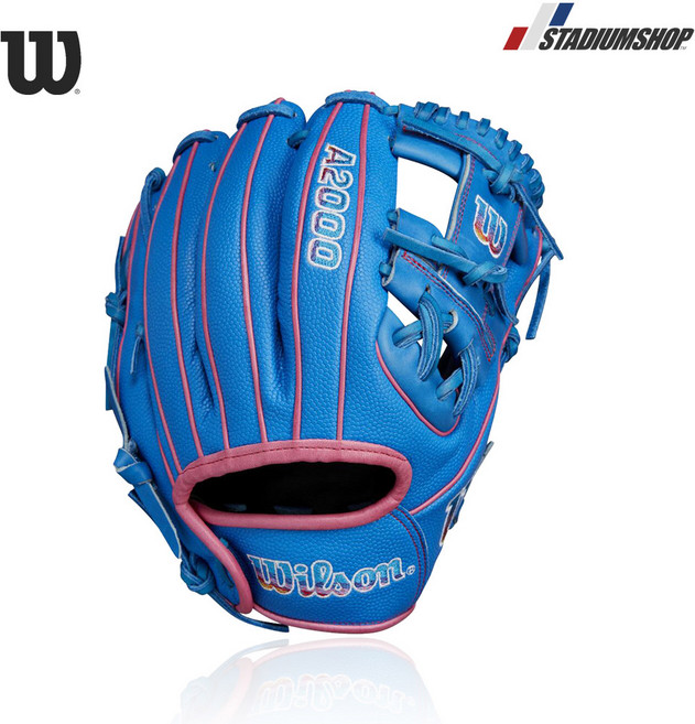 윌슨 A2000 LTD 내야 외야 투수 올라운드 포수 미트 야구 글러브 우투 좌투, 1개, WBW102113115 블루/핑크