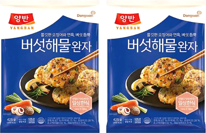 동원 양반 버섯 해물완자, 2개, 425g