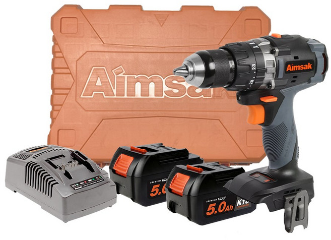 아임삭 BL18R705 충전 드라이버 드릴 20V 5A 2B 세트, 1개