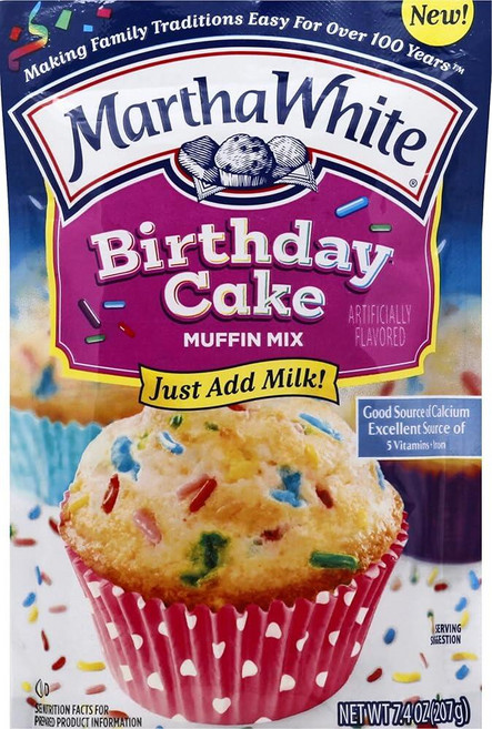 Martha White Muffin Mix 생일 케이크 209.8g(7.4온스)