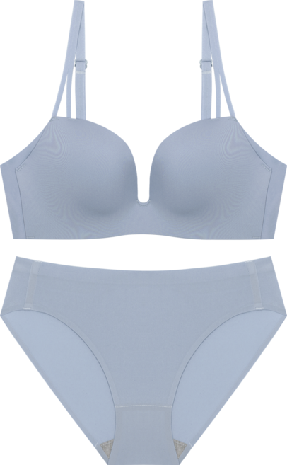 [뽕브라마켓] 5cm 마쉬멜로우 노와이어 푸쉬업 AA컵 왕뽕 볼륨 브라팬티세트