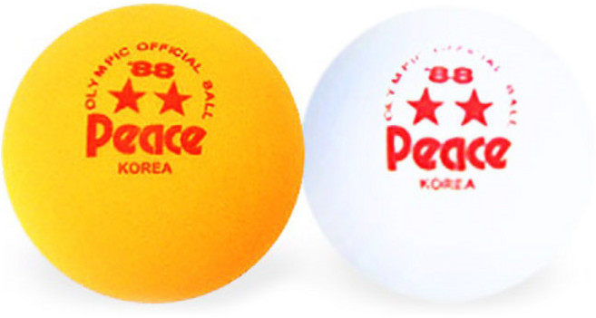 피스 탁구공 2성 120입, 오렌지, 1개, 오렌지