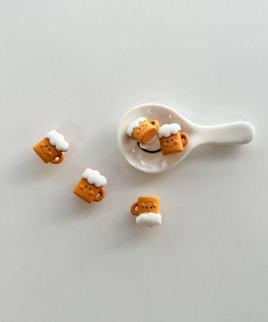 맥주 표정 푸드 신발참 신발파츠 5P 세트