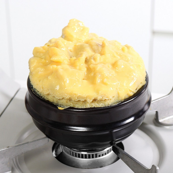 국내산 폭탄 계란찜기 스텐뚜껑+뚝배기+받침 세트, 1세트, 14cm