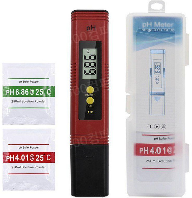 소변염도계 나트륨 측정기 수질 테스트 염도계 가정용 염분 소변, C. 레드-휴대용 PH측정기, 1개