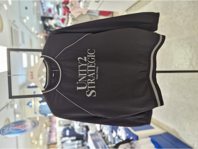 소이 NC동아쇼핑 주니어 블랙 라글란 나일론 스판 티셔츠 25F0432