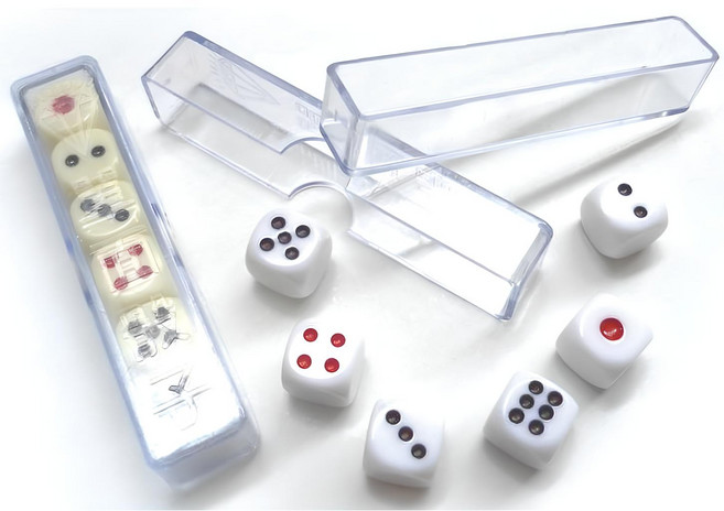 透明遊戲骰子組，遊戲配件, 1個