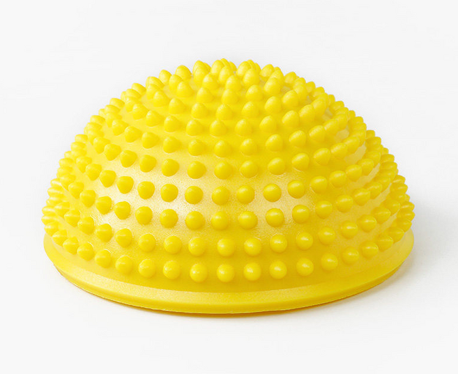 밸런스팟 코어운동 스킬즈 트레이닝 돔볼 보수볼 돌기형, 옐로우, 1개