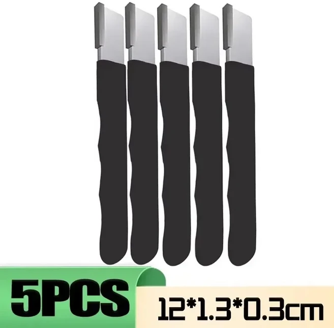 12/1PCS 휴대용 빠른 샤프너 합금강 수동 연삭 가위 칼 샤프닝 스톤 야외 홈 가든 도구, 01 12cm, 11 5PCS Black