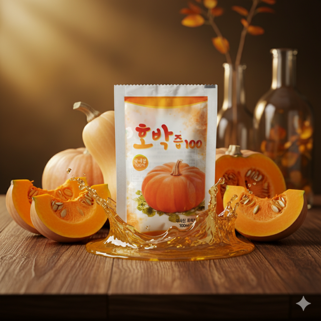 성형외과납품 즙문가 HACCP 인증 호박즙 호박주스 임산부 산모 무첨가, 50개, 100ml