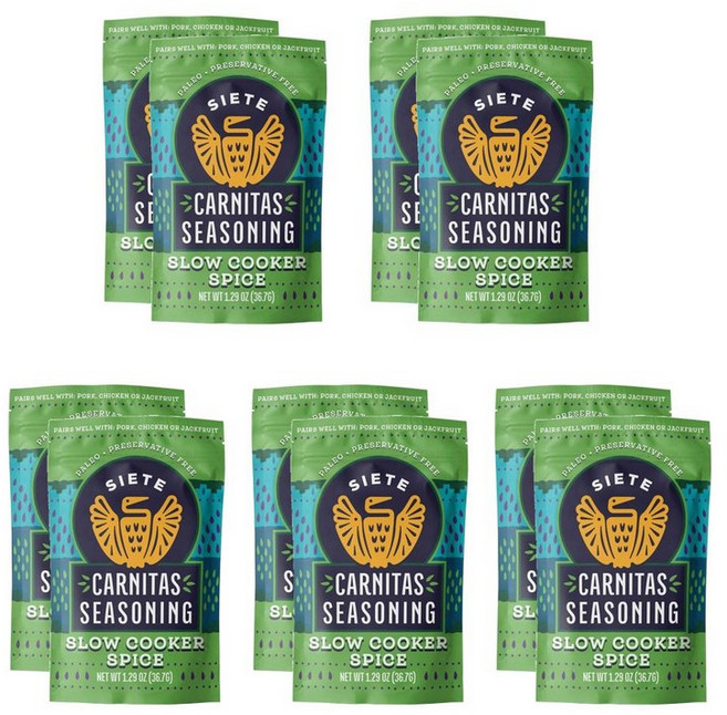 시에테 카르니타스 시즈닝 믹스 슬로우 쿠커 스파이스 36g, 10개