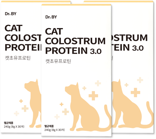 닥터바이 캣초유프로틴 고양이 단백질 근력개선 면역력 산양유 펫밀크 노령묘 영양제, 30회분, 면역/항산화, 3세트