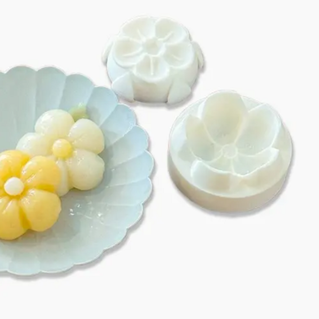 매화꽃송편 바람떡틀(압축형), 1개, 4cm