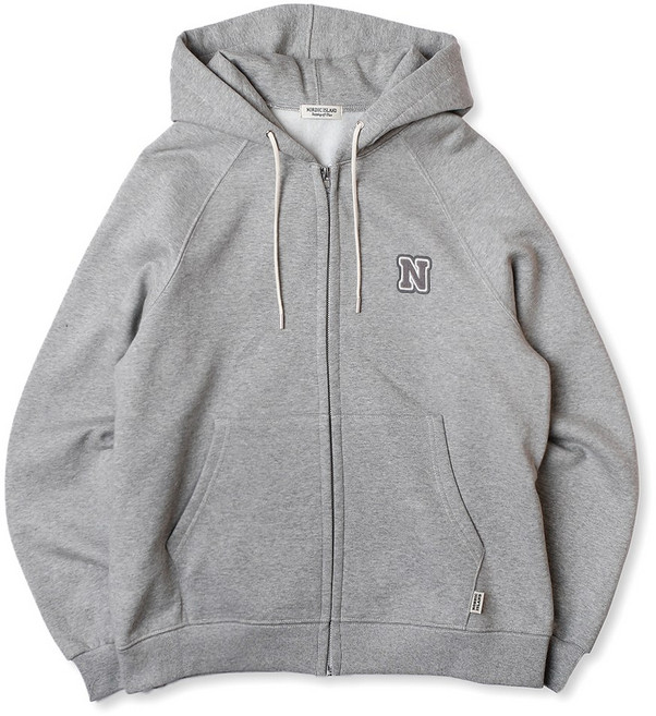 노르딕아일랜드 N로고 후드집업 (기모X)