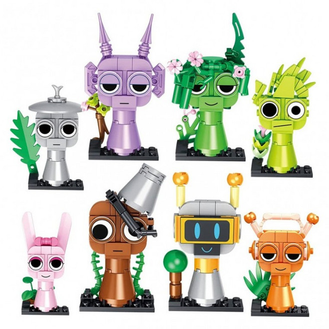 나오유 조립블록 스프런키 8종 세트 선물, 1개, 상세페이지 참조