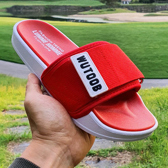 더마크 남녀공용 벨크로 스트랩 슬리퍼 가벼운 데일리 슬리퍼 S#Q014