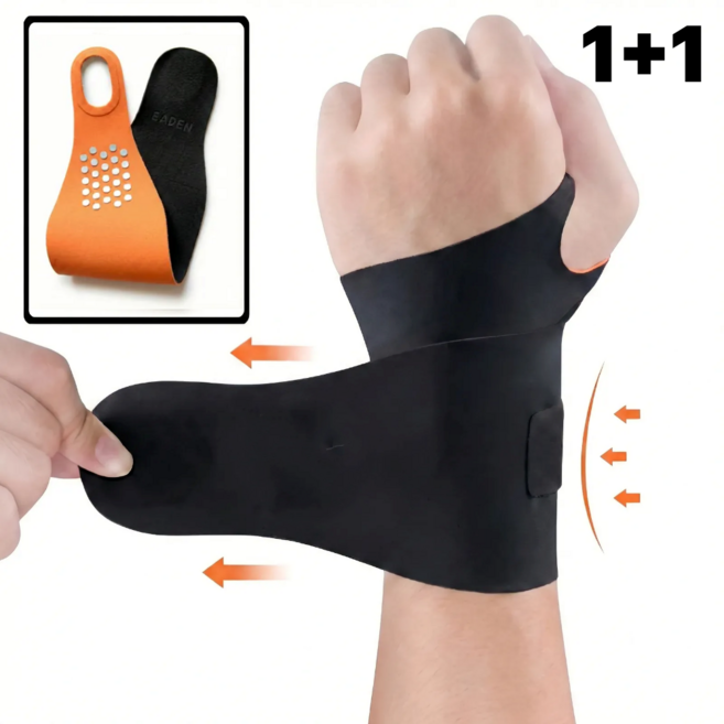 탄탄가드 손목 보호대 임산부 사무용 수면용 테니스 헬스 마우스 무봉제 손목밴드, 블랙, 2개