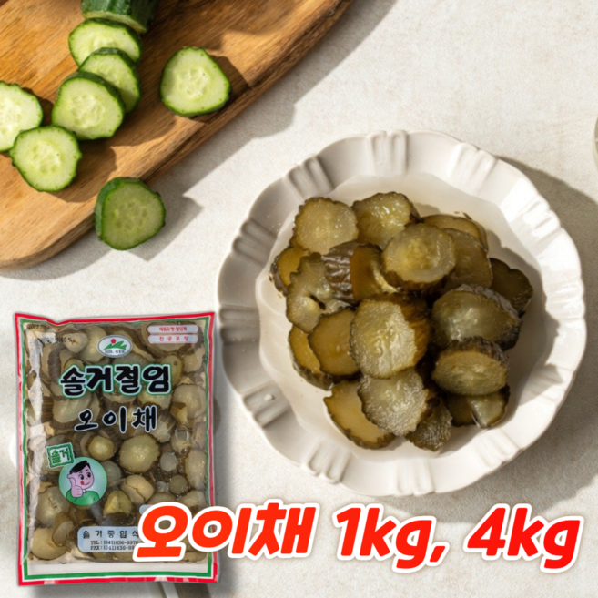 솔거식품 오이채 장아찌, 1개, 1kg