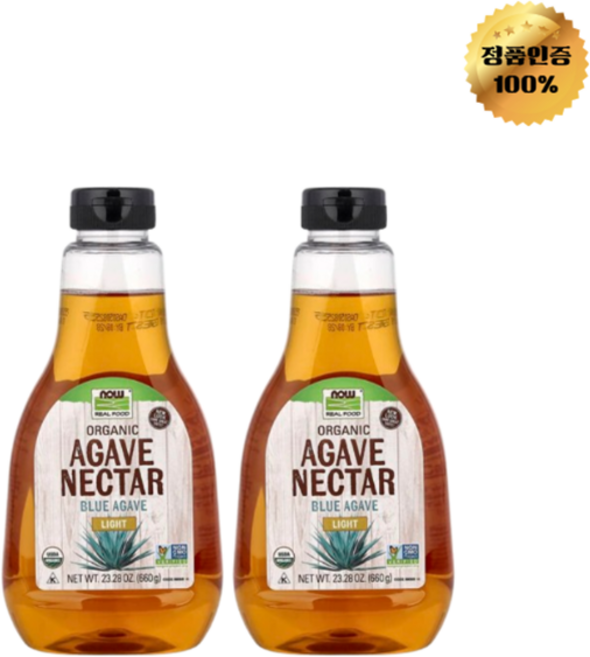 1+1 나우푸드 유기농 아가베 넥타르 라이트 660g, 2개