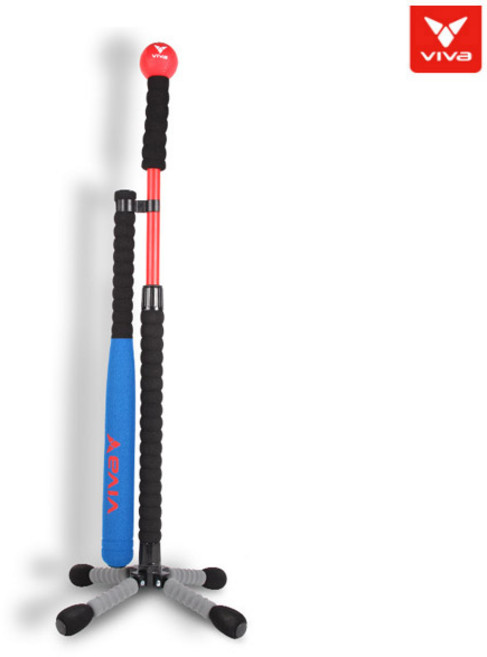 [비바] 유소년 티볼 폴대세트 폼배트 야구연습 티볼세트, 1개