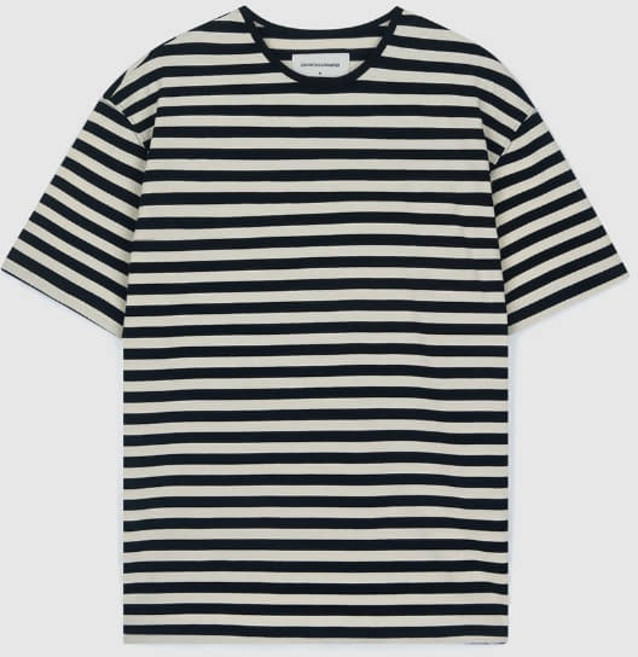 [처칠롬퍼] CHURCHRILLROMPER_STRIPE SHORT SLEEVE IVORY/BLACK