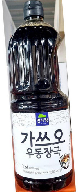 가쓰오우동장국 면사랑 1.8L X6 식자재 대용량 식당용 업소용 식재료