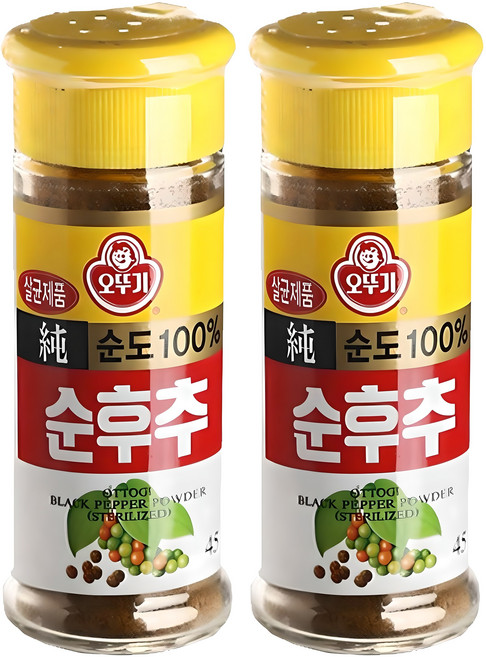 오뚜기 순후추, 45g, 2개