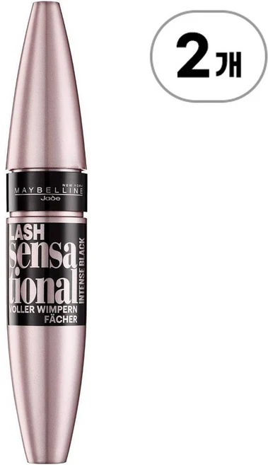 메이블린 뉴욕 래쉬 센세이셔널 베리 블랙 마스카라 10ml Maybelline New York Lash Sensational Very Black Mascara 10ml 1개, 2개 - 쿠팡