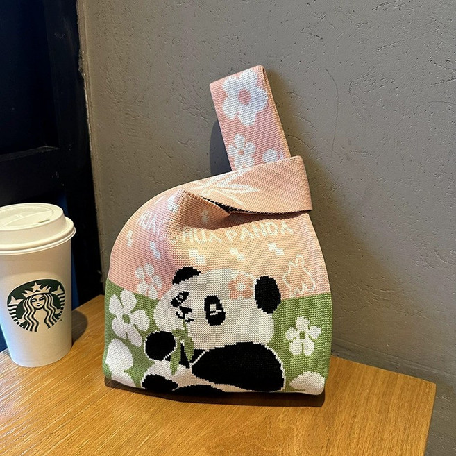 빅토리토 귀영운 판다 캔버스 숄더백 미니 에코백