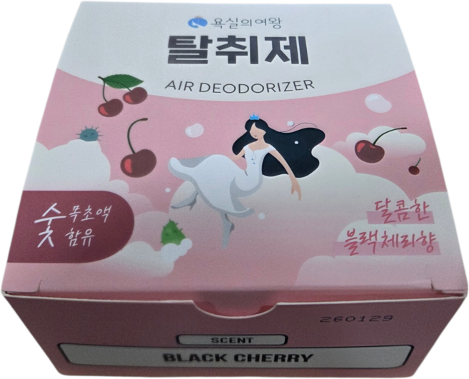 욕실의여왕 다목적 생활 탈취제 본품 블랙체리향, 230g, 2개