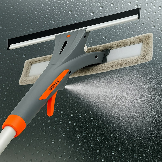 미러브 스프레이 유리창 청소 도구 창문닦이 유리청소 밀대, 1개