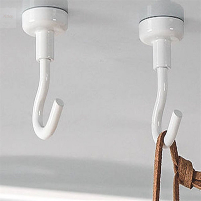 자석후크 16mm 고리 마스크걸이 현관문꾸미기 냉장고, 2자석훅16mm-흰색10p, BEST 2자석훅16mm-흰색10p