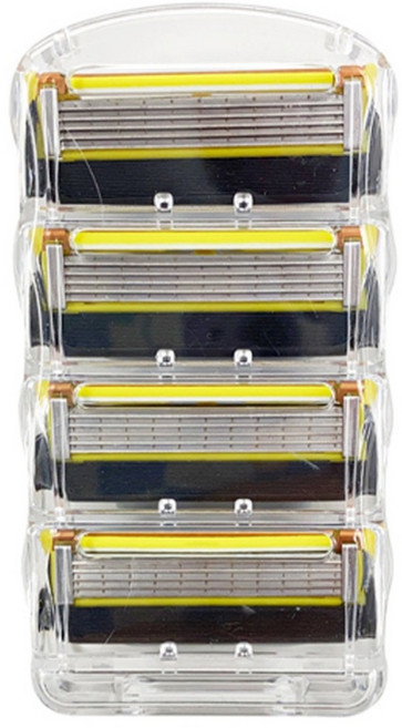 질레트 프로쉴드 옐로우 호환 면도날, 1개, 4개입