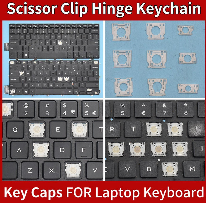 XPS 15 9550 9560 9570 M5510 piron 15 7558 7568 7590 P56F 노트북 키보드 키캡 힌지, 1 Hinge