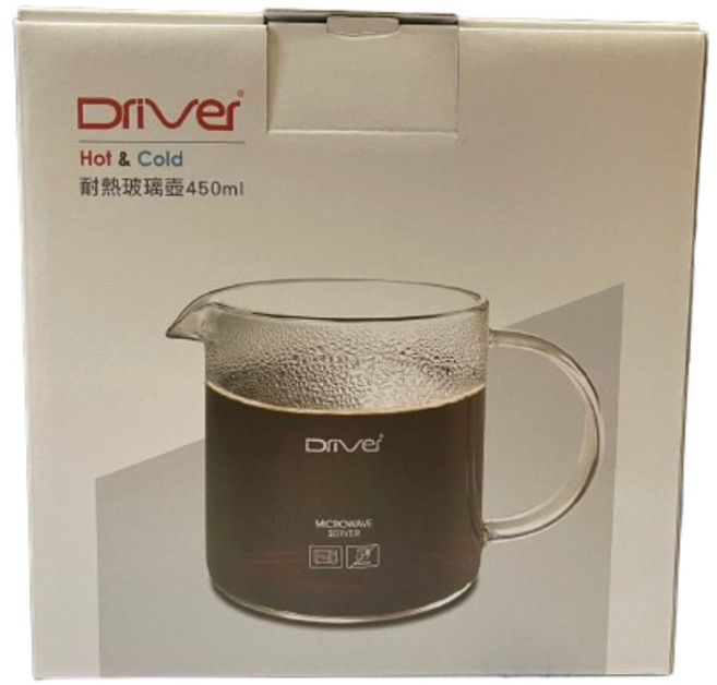 Driver 冷熱兩用沖茶壺 400ml / 600ml / 1200ml, 1個, 450ml 公杯量杯