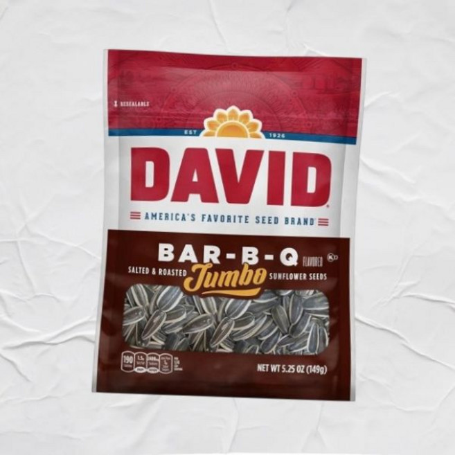 DAVID 로스트 앤 솔티드 점보 해바라기 씨앗 케토 친화적 148.8g 5.7온스 12팩 미주 내수