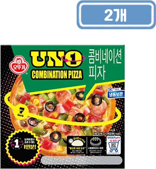 오뚜기콤비네이션 피자 UNO (195g 2입) 2개, 195g